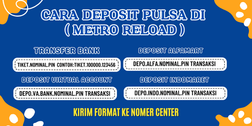 cara deposit pulsa metro reload
