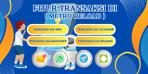 cara transaksi metro reload